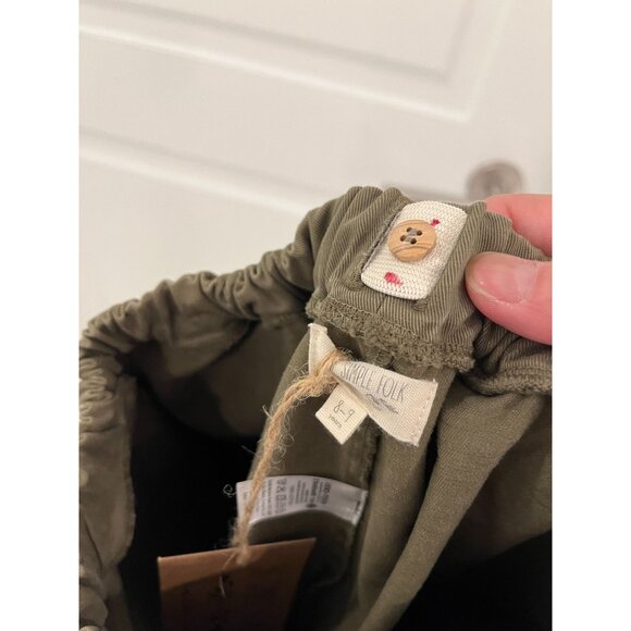 NWT The Simple Folk Kids The Twill Trouser in Olive 8/9 Years - Picture 6 of 9